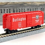 Micro-trains Scale 20170 Burlington Route 40FT Single Door Std Boxcar 62988. Fixed Price $14.99.