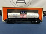 Lionel The Patriot Chemicals #2015 Single Dome Tank Car 6-82186. Fixed Price $54.99.