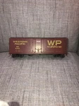 Western Pacific Brown Wp 61051 Scale 1:48 Gauge 40' Box Car Metal Wheels. Fixed Price $24.99.