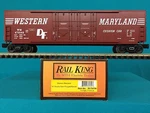 30-74756 Mth Railking Western Maryland Box Car O/O27 Wm New. Fixed Price $54.95.