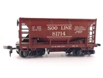 *read* Ahm Ho Scale Soo Line 23' Ore Car 81714 W/load Model Train. Fixed Price $11.95.