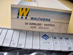 Scale Walthers Conrail 50' Airslide Covered Hopper Kit 932-3659 New. Fixed Price $18.00.