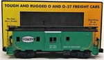 Mth 30-7739 Gauge Nyc Green Illuminated Bay Window Caboose #21787 Nib. Fixed Price $49.99.