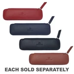 Cross Leather Double Zip Close Pen Pouch Soft Black Suede Lining Full Grain. Fixed Price $88.99.