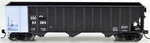 Bowser Scale 100-TON 3-BAY Open Hopper Soo Line #62407 (ex-wp Black/blue). Fixed Price $25.49.