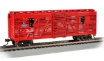 Bachmann 19712 Ho Scale 40' Animated Stock Car With Cattle Frisco Slsf 47667. Fixed Price $39.99.