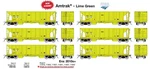 Rapido 158018, Ho Scale Nsc Ballast Car, Amtrak Amtk Lime Green, 6-PACK. Fixed Price $363.75.