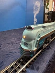 Weaver Santa Fe Blue Goose Steam Engine. Fixed Price $700.00.