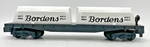 Gilbert American Flyer Gauge 24575 Bordens Milk Car, Unmarked Flat, '66, Uncat. Fixed Price $51.99.