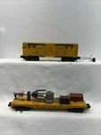 American Flyer 25056 Usm Operating Boxcar W Rocket Launcher Flat Car.......ex!. Fixed Price $314.96.