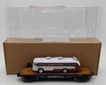 Menards 279-3377 Norfolk Southern Flatcar W/ Continental Trailways Bus #2596. Fixed Price $21.99.