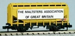 Scale. Maltsters (brewers) Association Covered Hopper Car - Peco, England. Fixed Price $19.95.