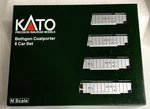 KATO-#106-4628 N-scale Bnsf Swoosh Bethgon Coalporter Set Ln/box. Fixed Price $125.90.