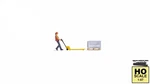 Noch 16525 Tiny-scenes Warehousing Warehouse Worker With Hand Palle. Fixed Price $12.05.