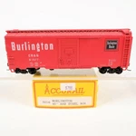 Accurail Ho Burlington Route Cb&q 40' Single Door Steel Box Car Kit Built 3216. Fixed Price $17.99.