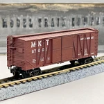 Micro-trains Scale Missouri Kansas Tx Outer Brace Wood Boxcar 67001 Weathered. Fixed Price $18.99.