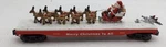 K-line K691-7402 O Gauge Santa & Reindeer Flatcar #121350 Ex. Fixed Price $109.19.