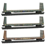 Micro-trains Mtl N-scale Texas Oklahoma Eastern Bulkhead Flat Car Weathered 3-PK. Fixed Price $103.99.