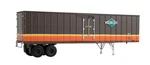 Walthers 949-2601 Ho Scale Flexi-van 40' Strick Trailer Illinois Central "us Mai. Fixed Price $25.99.
