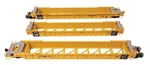 Walthers Ho Scale Articulated 3-UNIT 53' Well Car Trailer Train Ttx #785815. Fixed Price $106.23.