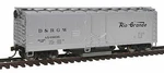 Walthers Trainline 931-1482 Ho 40' Track Cleaning Boxcar D&rgw Rtr. Fixed Price $38.99.