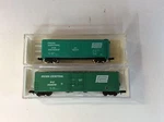 Set Of 2 Atlas Scale "penn Central" Box Cars With Different Numbers. Fixed Price $30.00.