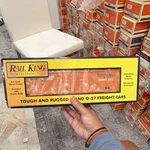 Mth Electric Trains Tropicana Box Car O-27 Gauge Orange 50" Double Door 30-74624. Fixed Price $65.00.