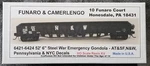 Funaro F&c 6421-6424 Atsf N&w Nw Prr Nyc Gondola 52'-6" Steel War Emergency. Fixed Price $44.95.