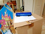 Lionel 9136 Republic Steel Blue Gondola. Fixed Price $13.25.