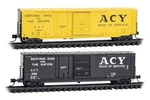 Micro Trains 983 02 287 Ac&y Akron Youngstown 50' Standard Boxcars. Fixed Price $54.00.