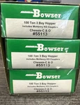 Bowser Scale Kit #55113 100 Ton 3-BAY Hopper Set Of Chessie-c&o Nib. Fixed Price $49.99.