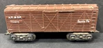 13975 Marx Scale Cattle Stock Car, At&sf Santa Fe, 8 Wheel, Fair Condition. Fixed Price $13.99.