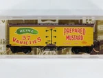 Scale Micro-trains Mtl 05800400 Hjhco. Heinz Prepared Mustard 36' Reefer #486. Fixed Price $29.95.