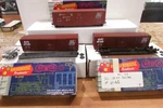 Scale Roundhouse (3) Assorted 50' Box Cars Seaboard Coast Line LOT#3387. Fixed Price $34.95.