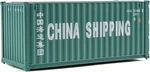 Walthers Ho Scale New China Shipping 20' Corrugated Container 949-8056. Fixed Price $9.87.
