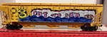 Scale Custom Weathered + Graffiti Intermountain 3 Ribbed Hopper. Fixed Price $48.00.