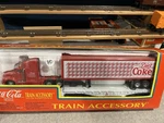 K-line Ga. K-666703 Diet Coke Tractor Trailer W/ Flatcar Lnib. Fixed Price $25.00.