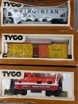 Tyco Train Cars Lot 3 Caboose Hopper Stock Virginian Durango Boxed. Fixed Price $19.87.