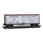 Micro Trains 049 00 990 Ladoga Canning Lovers Br 40' Dbl Sh Wood Reefer 14245. Fixed Price $27.00.