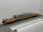 Mth Rail Httx 93220 Flat Car With Custom Aluminum Rod Load. Box. Fixed Price $265.00.