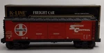 K-line K644-1051 Gauge Santa Fe Double Door Boxcar Ln/box. Fixed Price $19.99.