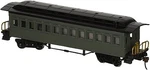 Bachmann 1860-1880 Coach Painted/unlettered Green Ho Scale Model Train. Fixed Price $41.75.