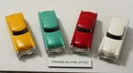 Lionel 6414 Auto Loader (4) Car Set With Chrome Bumpers New Reproduction. Fixed Price $51.00.