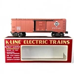 K-line #K648001 Box Car Erie, Brown, New With. Fixed Price $38.00.
