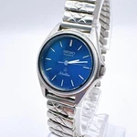 Seiko Silverwave Mens Quartz Wristwatch Blue Dial Vintage Cal 3421 0030. Fixed Price $144.81.