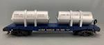 Gauge American Flyer 6-48527 Santa Fe Flatcar With Jet Engine Containers S0128. Fixed Price $46.38.