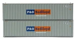 Jacktermco N40' Hicube Cont C.s. P&o Nedlloyd(gray) - #405009. Fixed Price $17.31.