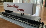 Atlas Scale #3777 Piggyback Flat Car 40 Trailer Canadian Pacific Express Ny. Fixed Price $21.99.