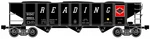 Ready Made Trains (rmt) 66220 Gauge 70 Ton Hopper Car Reading Rdg. Fixed Price $37.99.