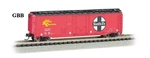 'n' Scale Santa Fe Box Car Bachmann Silver Series New In 71052. Fixed Price $34.97.